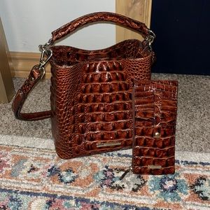 BRAHMIN bucket bag in Pecan Melbourne